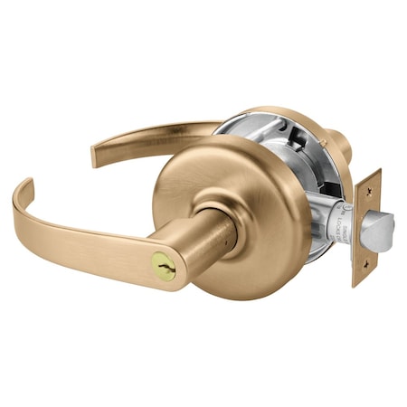 Corbin Russwin Grade 2 Storeroom or Closet Cylindrical Lock, Princeton Lever, Conventional Cylinder, Satin Bronze C CL3857 PZD 612